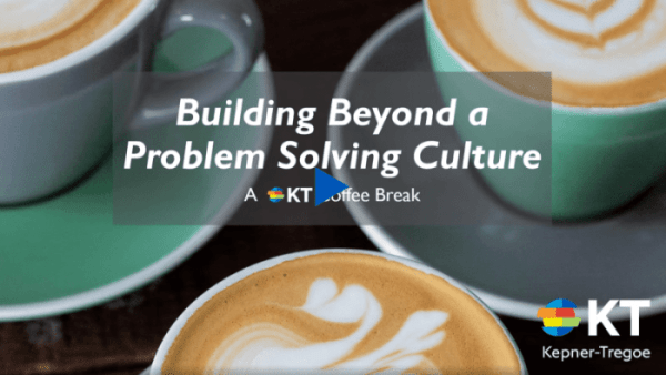 Building Beyond A Problem Solving Culture